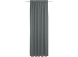 Vorhang WIRTH "Torbole", blau (petrol), B:132cm H:335cm, Baumwolle, Polyester, Gardinen, Vorhang, nach Maß