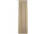 Vorhang ADAM "Uni Collection light" Gr. 1, beige, B:145cm H:145cm, Baumwolle (Bio-Baumwolle), Gardinen, Vorhang, aus 100% Bio-Baumwolle