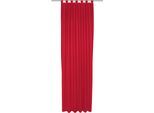 Vorhang WIRTH "Umea" Gr. 3, rot, B:132cm H:225cm, Jacquard, Polyester, Gardinen, Vorhang