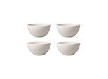 Schale VILLEROY & BOCH "Bol Manufacture Rock Ø 14,0 cm 4er Set weiß", weiß, L:14cm, Schüsseln, Schale