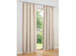 Vorhang HEINE HOME Gr. 3, beige, B:140cm H:225cm, Polyester, Gardinen, Vorhang