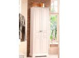 Garderobenschrank OTTO HOME "Klera", weiß, B:67cm H:187cm T:37cm, Massivholz, Schränke, Garderobenschrank, Breite 67 cm, aus massiver Kiefer, FSC-zertifiziert