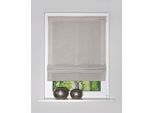 Raffrollo HOME WOHNIDEEN "TIRIAN" Gr. 2, grau (taupe), B:100cm H:140cm, Obermaterial: 100% Polyester, Raffrollos, Raffrollo, Raffrollo Deko Leinenoptik, Uni