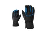 Skihandschuhe ZIENER "ZI-1784 AS", Herren, Gr. S, schwarz (schwarz.persian blau), Kunstfaser, Handschuhe Skihandschuhe