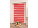 Doppelrollo K-HOME "Maringa Klemmfix" Gr. 8, rot, B:110cm H:150cm, Polyester, Rollos, Doppelrollo, in verschiedenen Größen und 11 Farben erhältlich