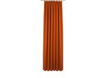 Vorhang WIRTH "Newbury", orange (terra), B:130cm H:225cm, Baumwolle, Polyester, Gardinen, Vorhang, nach Maß