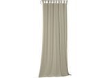 Vorhang WIRTH "Torbole", grün (lindgrün), B:132cm H:295cm, Baumwolle, Polyester, Gardinen, Vorhang, nach Maß