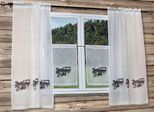 Gardine "Wintermärchen" Gr. 3, beige, B:90cm H:240cm, Polyester, HOSSNER - ART OF HOME DECO, Gardinen, Gardine, Landhaus-Look