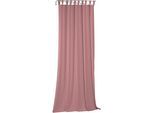Vorhang WIRTH "Sunday", rot, B:142cm H:325cm, Jacquard, Baumwolle, Polyester, Gardinen, Vorhang, nach Maß
