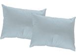 Dekokissen WIRTH "Newbury" Gr. 1, blau (hellblau, unifarben), B:40cm L:40cm, Baumwolle, Polyester, Dekokissen_Sitzkissen_Kissenhüllen, Dekokissen, Kissenhülle ohne Füllung, 2 Stück