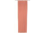 Vorhang ADAM "Uni Collection light", orange, B:142cm H:245cm, Baumwolle (Bio-Baumwolle), Gardinen, Vorhang, aus 100% Bio-Baumwolle