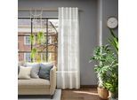 Vorhang NEUTEX FOR YOU "Libre-ECO", beige (creme), B:142cm H:260cm, Jacquard, Polyester, Gardinen, Vorhang, nach Maß