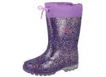 Gummistiefel LICO "Stiefel Powerlight W Blinky", Mädchen, Gr. 23, lila, Synthetik, Schuhe Gummistiefel