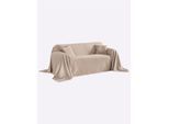 Tagesdecke PEREIRA DA CHUNA Gr. 7, beige, B:250cm L:370cm, 100% Baumwolle, Tagesdecken, Tagesdecke