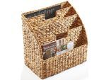 Zeitungsständer LOCKER "Zeitungsständer", beige (natur), B:40cm H:41cm T:25cm, Geflecht Wasserhyazinthe, Zeitungsständer, Zeitungsständer