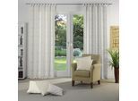 Vorhang WIRTH "Gospic" Gr. 4, braun, B:132cm H:245cm, Jacquard, Baumwolle, Polyester, Gardinen, Vorhang