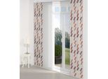 Schiebegardine WIRTH "Bray" Gr. 4, orange (terrakotta), B:60cm H:245cm, Jacquard, Baumwolle, Polyester, Gardinen, Schiebegardine