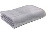 Plaid GÖZZE "Haustierdecke Cashmerefeeling", silber (silberfarben), B:100cm L:150cm, Polyester, Wohndecken, Plaid, strapazier- und widerstandsfähig