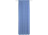 Vorhang WIRTH "Trondheim B", blau (royalblau), B:132cm H:365cm, Polyacryl, Gardinen, Vorhang, nach Maß