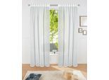 Gardine OTTO HOME "Dolly" Gr. 2, grau (hellgrau), B:140cm H:175cm, Polyester, Gardinen, Gardine, gewebt, Polyester