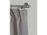 Gardinenstange GARESA "BOSTON", silber (silberfarben), L:150cm Ø:20mm, Gardinenstangen, Gardinenstange, Vorhanggarnitur, verlängerbar, Glitzerstein, edelstahl optik, m.Ringe