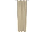 Vorhang ADAM "Uni Collection light", beige, B:142cm H:335cm, Baumwolle (Bio-Baumwolle), Gardinen, Vorhang, aus 100% Bio-Baumwolle