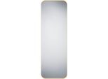 Dekospiegel MIRRORS AND MORE "Britney", gold (goldfarben), B:50cm H:150cm T:2,8cm, Metall, Spiegel, Dekospiegel, Wandspiegel