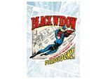 Wandtattoo KOMAR "Black Widow Comic Classic - Größe 50 x 70 cm", bunt, B:50cm H:70cm, Folie, Wandtattoos, Wandtattoo, selbstklebend, Wandsticker, Kinderzimmer