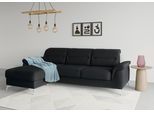 Ecksofa SIT & MORE "Sinatra L-Form", schwarz, B:258cm H:85cm T:170cm, 98% Polyester, 2% Polyamid, Sofas, Ecksofa, mit Recamiere, optinal mit Kopfteilverstellung und Armteilfunktion