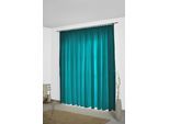 Vorhang WIRTH "Neveres" Gr. 2, grün (seegrün), B:135cm H:175cm, Jacquard, Baumwolle, Gardinen, Vorhang