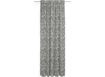 Vorhang ADAM "Flower Cuvée Light" Gr. 4, grau (dunkelgrau), B:142cm H:245cm, Jacquard, Baumwolle, Gardinen, Vorhang, aus 100% Bio-Baumwolle