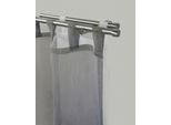 Gardinenstange GARESA "KAPPE", silber (edelstahlfarben), L:170cm Ø:16mm, Metall, Gardinenstangen, Gardinenstange, Vorhanggarnitur, verlängerbar, Kappe, edelstahl optik, ohne Ringe