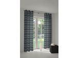 Vorhang WIRTH "Laufenberg" Gr. 4, blau (petrol), B:132cm H:245cm, Jacquard, Baumwolle, Polyester, Gardinen, Vorhang