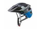 Fahrradhelm CRATONI "MTB Fahrradhelm AllSet blau/schwarz matt" Gr. 1, blau (blau, schwarz matt), Helme, 1, 100% Erzeugnis unbest Zusammensetzg EuZ., Fahrradhelm