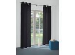 Vorhang WIRTH "Java" Gr. 3, blau (dunkelblau), B:142cm H:220cm, Jacquard, Baumwolle, Elasthan, Gardinen, Vorhang, dark blue denim