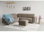 Ecksofa SIT & MORE "Sinatra L-Form", grau (taupe), B:251cm H:85cm T:231cm, 90% Polyester, 10% Polyamid, Sofas, Ecksofa, optional mit Kopfteilverstellung und Armteilfunktion