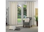 Vorhang WIRTH "Dim out", beige, B:142cm H:365cm, Polyester, Gardinen, Vorhang, nach Maß