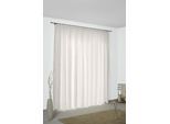 Vorhang WIRTH "Torbole" Gr. 1, beige, B:65cm H:125cm, Jacquard, Baumwolle, Polyester, Gardinen, Vorhang