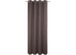 Vorhang ADAM "Uni Collection", braun (dunkelbraun), B:142cm H:335cm, Baumwolle (Bio-Baumwolle), Gardinen, Vorhang, Blickdichter aus 100% Bio-Baumwolle