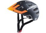 Fahrradhelm CRATONI "Maxster Pro" Gr. 46, schwarz (schwarz, orange matt), Helme, 46/51 Kopfumfang: 46cm - 51cm, matt, Fahrradhelm