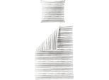 Bettwäsche BIERBAUM "3788", weiß, B/L: 135cm x 200cm, 1 Stk., 1 Stk., Renforcé, B/L: 80cm x 80cm, 2 Stk., Renforcé, Obermaterial: 100% Baumwolle, Bettwäsche, Bettwäsche, Renforce, 100 % Baumwolle, pflegeleicht