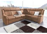 Ecksofa SIT & MORE "Basel L-Form", braun (cappuccino), B:261cm H:98cm T:211cm, Altara Nubuck, Luxus-Microfaser (100% Polyester;PRIMABELLE-Microfaser, Luxus-Microfaser (100% Polyester;SOFTLUX-Kunstleder;NaturLEDER (echtes Rindsleder), Sofas, Ecksofa, wahlweise mit Relaxfunktion
