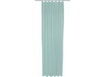 Vorhang ADAM "Uni Collection", blau (helltürkis), B:142cm H:405cm, Baumwolle (Bio-Baumwolle), Gardinen, Vorhang, Blickdichter aus 100% Bio-Baumwolle