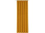 Vorhang WIRTH "Trondheim B", gold (altgoldfarben), B:132cm H:305cm, Chenille, Polyacryl, Gardinen, Vorhang, nach Maß