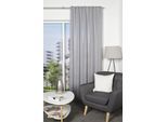 Gardine HOME WOHNIDEEN "OXFORD", grau, B:135cm H:245cm, Voile, Obermaterial: 100% Polyester, Gardinen, Gardine, blickdicht