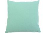 Dekokissen GÖZZE "Milano", grün (mint, unifarben), B:40cm L:40cm, Polyester, Dekokissen_Sitzkissen_Kissenhüllen, Dekokissen, mit Reißverschluss, Kissenhüle ohne Füllung, 2 Stück