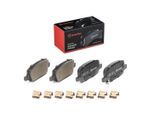 BREMBO Bremsbelagsatz, Scheibenbremse P 09 027 hinten rechts links mit Zubehör für TESLA 800824400B 800825100A 800824500B