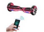 ROBWAY W1 Hoverboard für Erwachsene und Kinder, 6,5 Zoll, Self-Balance, Bluetooth, App, 700 Watt, LEDs (Pink Chrom 2.0)