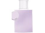 Bettwäsche PRIMERA "Primera Summer-Set", lila (flieder), B/L: 150cm x 220cm, 1 Stk., 1 Stk., Renforcé, B/L:, 2 Stk., Renforcé, Obermaterial: 100% Baumwolle, Bettwäsche, Bettwäsche, mit einem gestreiften Kissenbezug