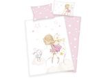 Babybettwäsche BABY BEST "Little Fairy", bunt, B/L: 100cm x 135cm, 1 Stk., 1 Stk., Renforcé, B/L: 40cm x 60cm, 2 Stk., Renforcé, Obermaterial: 100% Baumwolle, Bettwäsche, Babybettwäsche, mit liebevollem Motiv